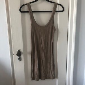 James Peres tan tank dress